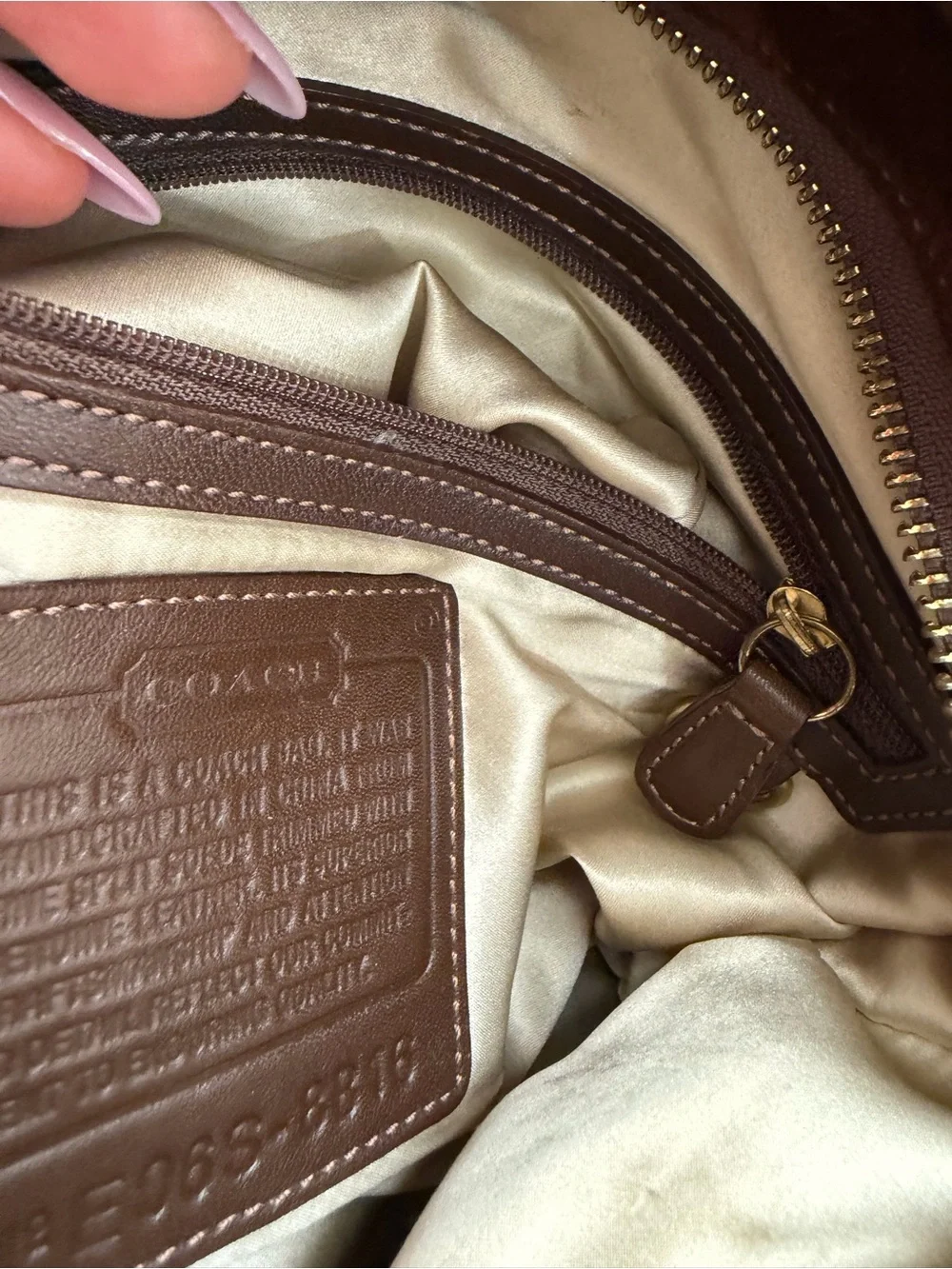 Y2k Coach Patchwork Suede Shoulder Bag in Brown and Tan